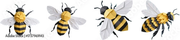 Obraz 蜂　昆虫　動物　生き物　ペーパークラフト
