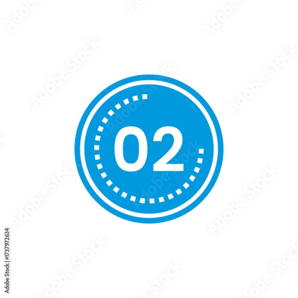 Fototapeta Number icon vector illustration. Infographic number icon vector. number icon vector