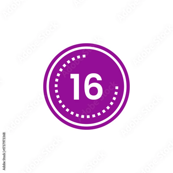 Fototapeta Number icon vector illustration. Infographic number icon vector. number icon vector