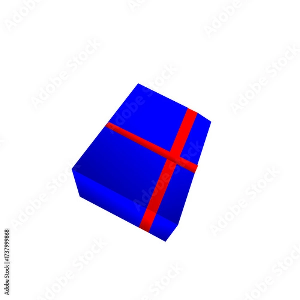 Obraz Gift Box Icon – Flat Vector Illustration