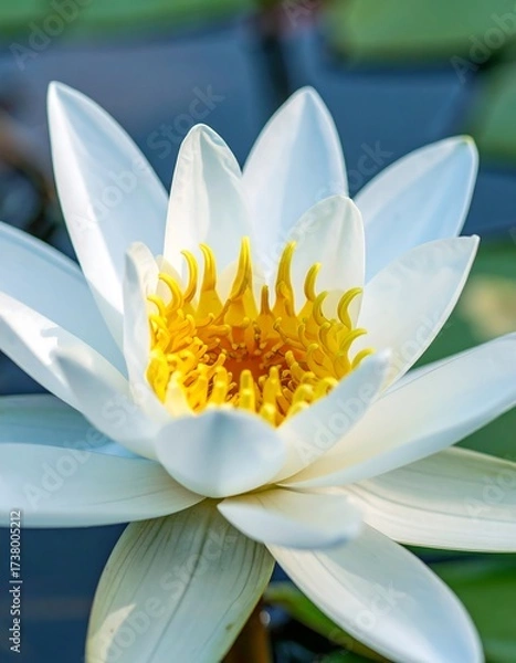 Obraz Close-up of a white water lily (2)