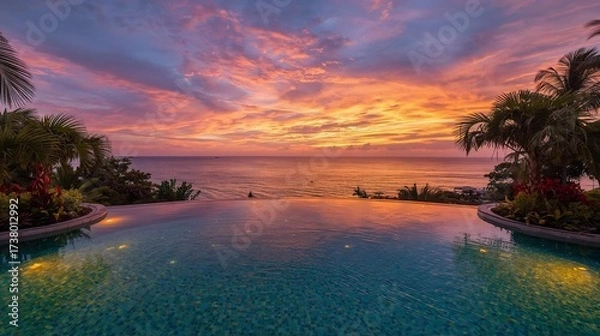 Obraz sunset over the sea