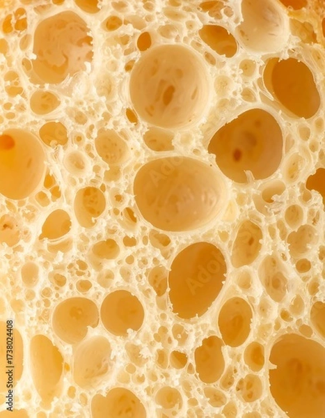 Obraz Close-up of bread's interior texture