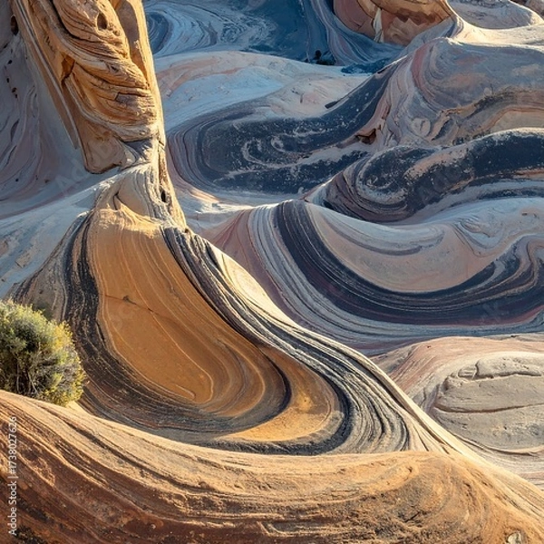 Obraz Close-up of colorful rock formations
