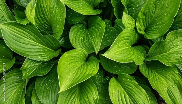 Obraz Close-up of lush green leaves (5)