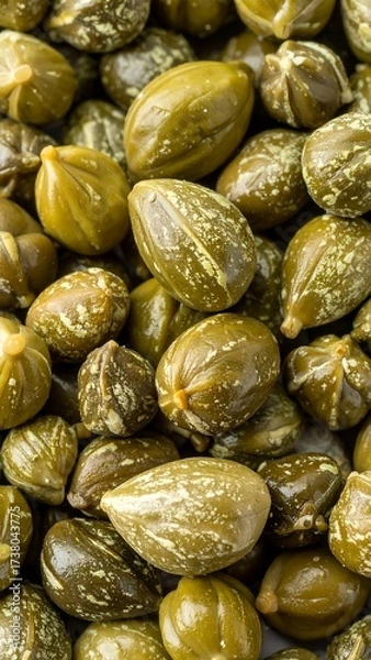 Obraz Close-up of many preserved capers (2)