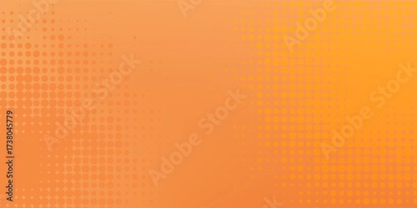 Fototapeta banner background. full color, orange gradation and effect geometry