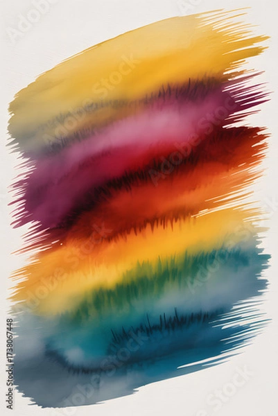 Fototapeta Dark Halloween Watercolor Gradient Texture | Seamless Abstract Artistic Background