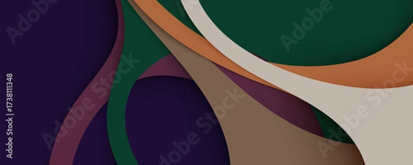 Fototapeta Abstract colorful vector background with wavy design and modern texture