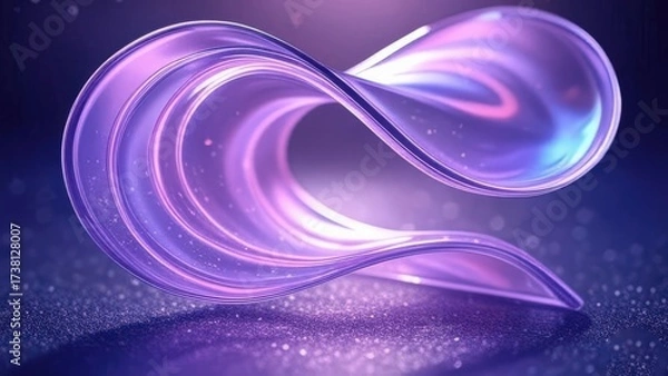 Fototapeta Abstract smoke and light background with flowing waves and patterns