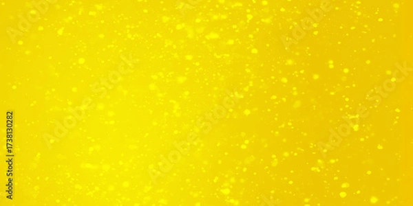 Fototapeta abstract glowing yellow glitter texture abstract splendor color decoration, Defocused lights blurred abstract yellow color bokeh light texture with glowing blur circles, abstract festive.	