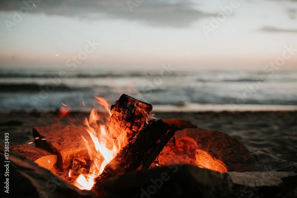 Obraz Beach Bonfire