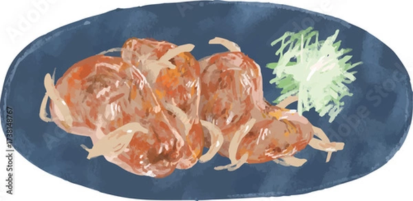 Obraz 生姜焼きのイラスト