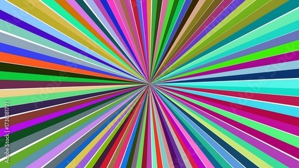 Fototapeta Colorful Abstract Burst of Light and Energy with Vibrant Stripes