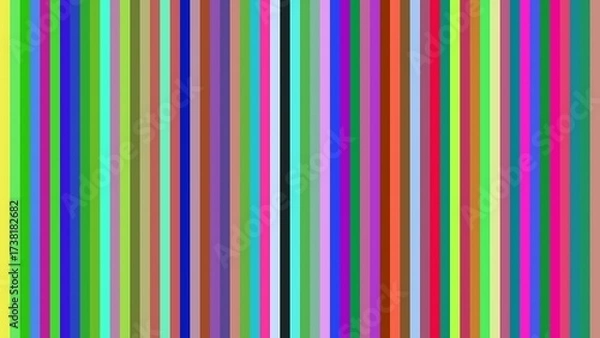 Fototapeta Vibrant multicolored stripes background pattern featuring a retro and modern style