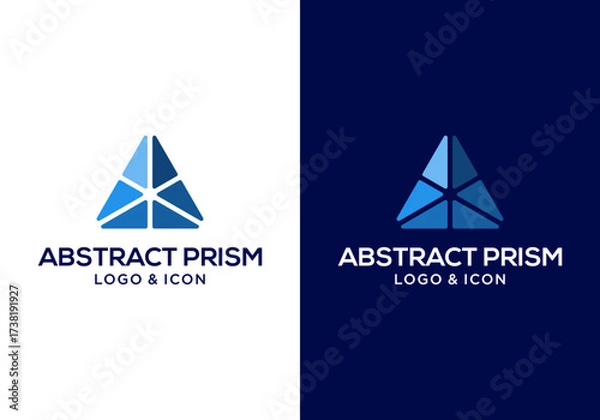 Fototapeta abstract triangle logo icon vector