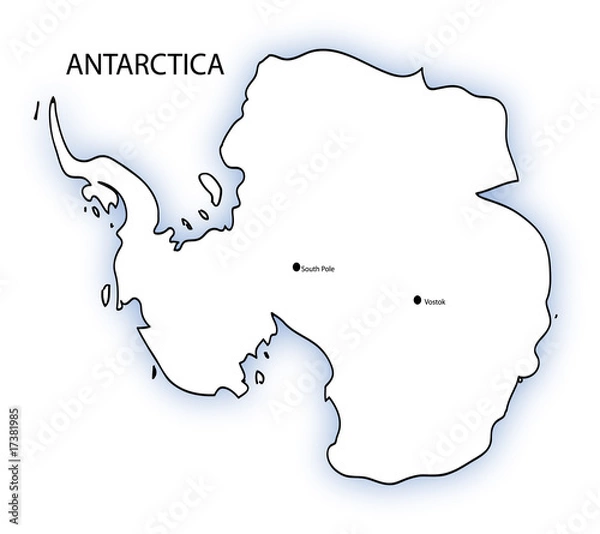 Obraz Antarctica Map