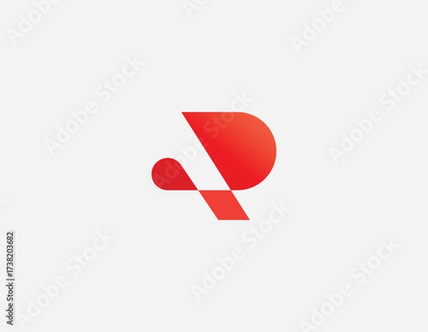 Obraz Modern Gradient R Letter Logo Design for Business, Technology and Creative Industries