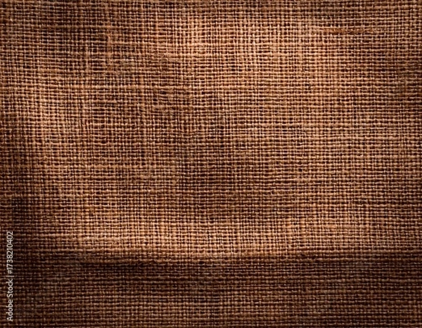 Fototapeta brown burlap jute canvas texture background