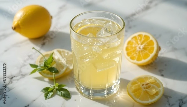 Fototapeta 신선한 레몬으로 만든 에이드