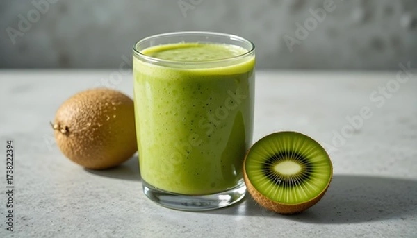 Fototapeta 신선한 키위로 만든 쥬스