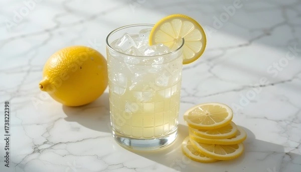 Fototapeta 신선한 레몬으로 만든 에이드