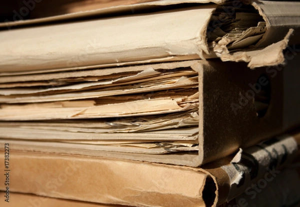 Fototapeta Folders on project engineer table