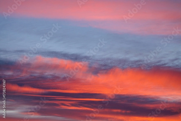 Fototapeta sunset in the clouds