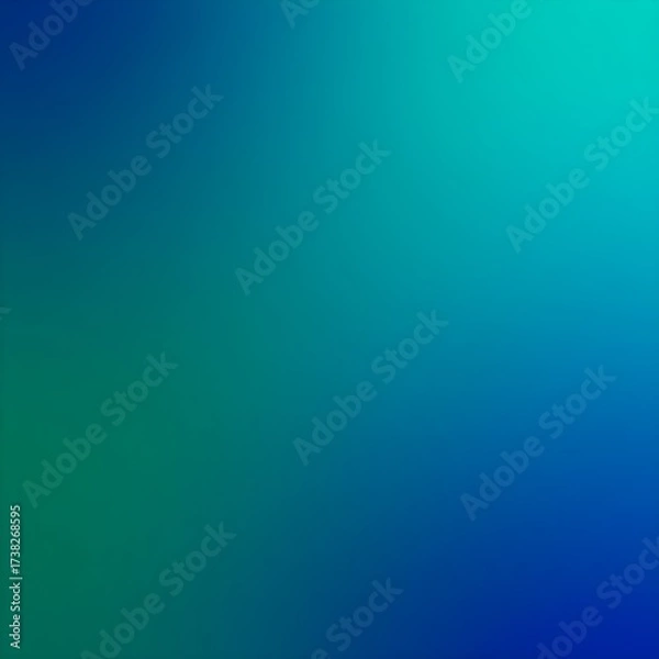 Fototapeta Serene teal and blue gradient background, calming abstract texture for digital displays and web design.
