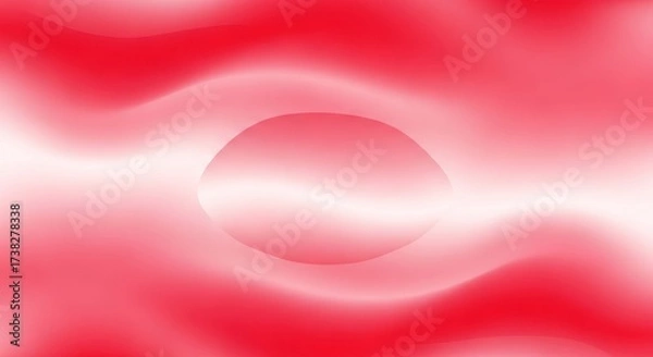 Fototapeta A red and pink abstract background with a circular shape in the center.