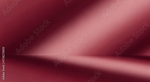 Fototapeta A red and black gradient background with a smooth, glossy surface.
