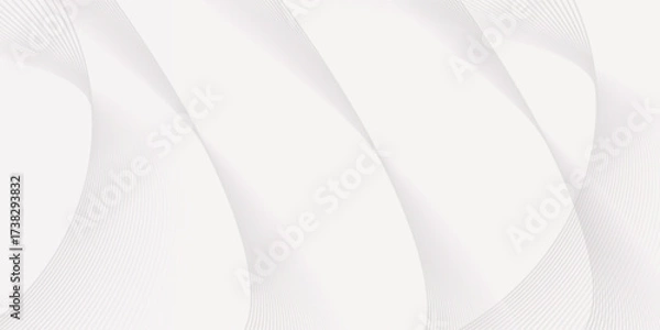 Fototapeta abstract white background wave gradient shape luxury wallpaper bright line