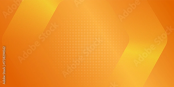 Fototapeta Orange abstract background. Minimal pattern. Vibrant gradient geometric lines. Modern design. Suit for banner, cover, business, flyer, poster, website, brochure, corporate line gradient