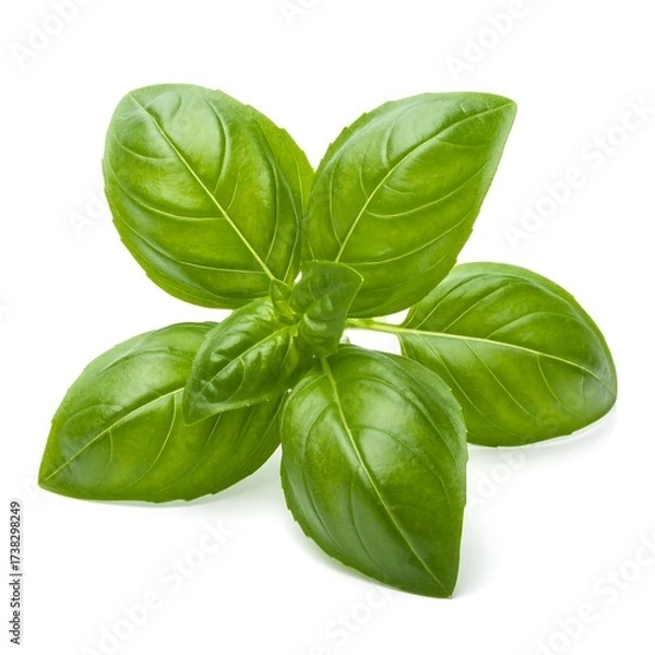 Obraz Fresh basil leaves close-up