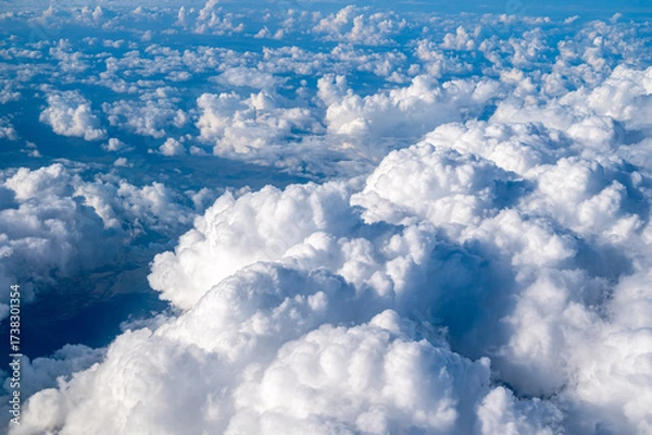 Obraz white cloud clusters