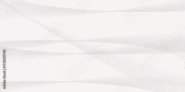 Fototapeta abstract white background wave gradient shape luxury wallpaper line smooth