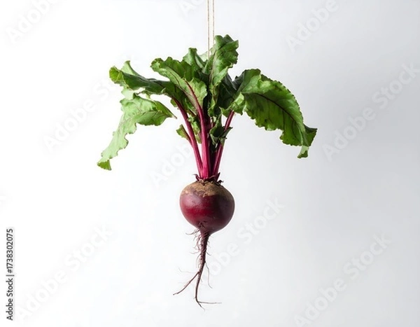 Obraz Fresh beetroot hanging by string