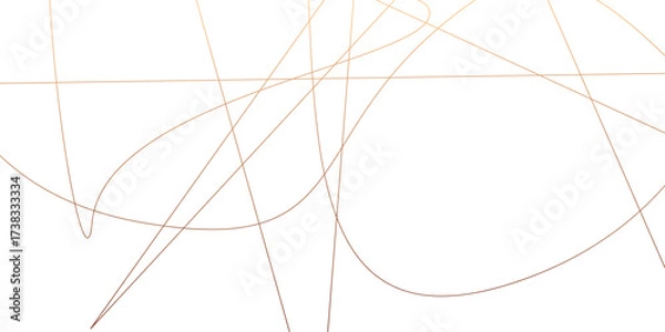 Fototapeta Abstract luxury orange geometric random chaotic lines with many squares and triangles shape.	