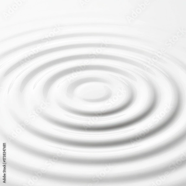 Fototapeta A serene image of gentle water ripples on a white surface, creating a calming and minimalist aesthetic.