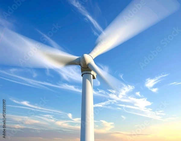 Obraz Wind Turbine Generating Clean Energy.