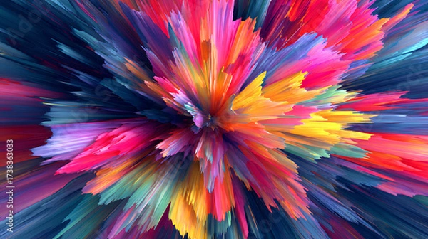 Obraz Radiant Explosion of Color and Light