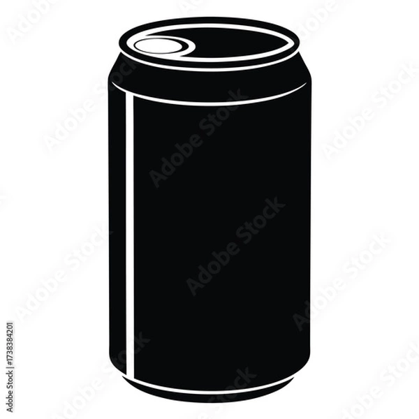 Fototapeta soda can vector icon on white background