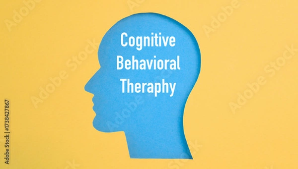 Fototapeta Anxiety stress in brain, overload in mind. Depression, adhd, mental health, Cognitive Behavioral Theraphy white