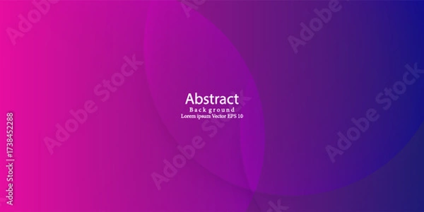 Fototapeta Abstract Pink and Purple Gradient Background with Overlapping Shapes