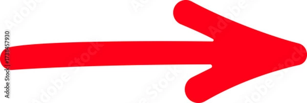 Fototapeta Right Red Arrow icon. Cursor. Modern simple arrows. Arrow icons set. Arrow collection. Simple arrow, big set Vector illustration.