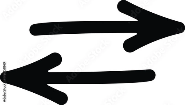 Fototapeta Black Arrow icons set. Cursor. Modern simple arrows. Arrow collection. Simple arrow, big set Vector illustration.
