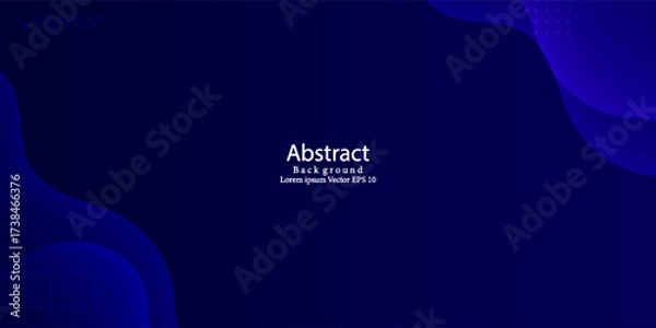 Fototapeta Abstract Dark Blue Fluid Gradient Background with Geometric Elements. Perfect for web design, presentations, banners, posters, social media graphics, and digital templates.