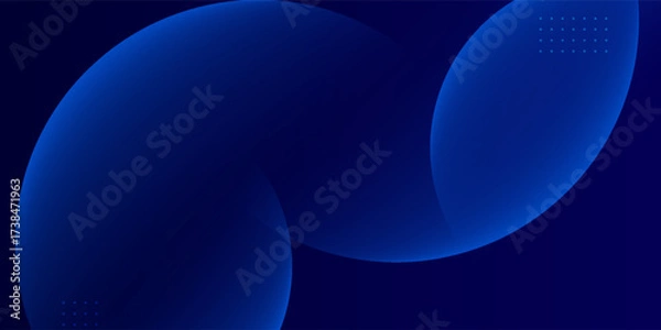 Fototapeta Abstract blue geometric background. Dynamic shapes composition. Suit for banner, web, brochure, pamflet, poster and presentation