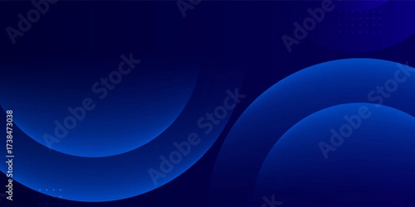 Fototapeta Abstract blue geometric background. Dynamic shapes composition. Modern Trendy design in Vector Illustration