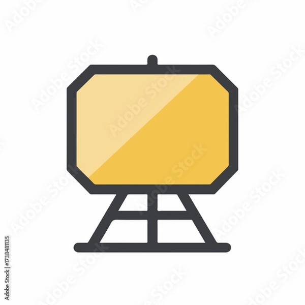 Fototapeta Simple Presentation Board Icon Design